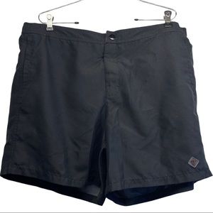 Swim Trunks 2XL Macy's Black Brown mens liner pockets